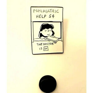 Snoopy Lucy doctor is in peanuts Enamel Pin